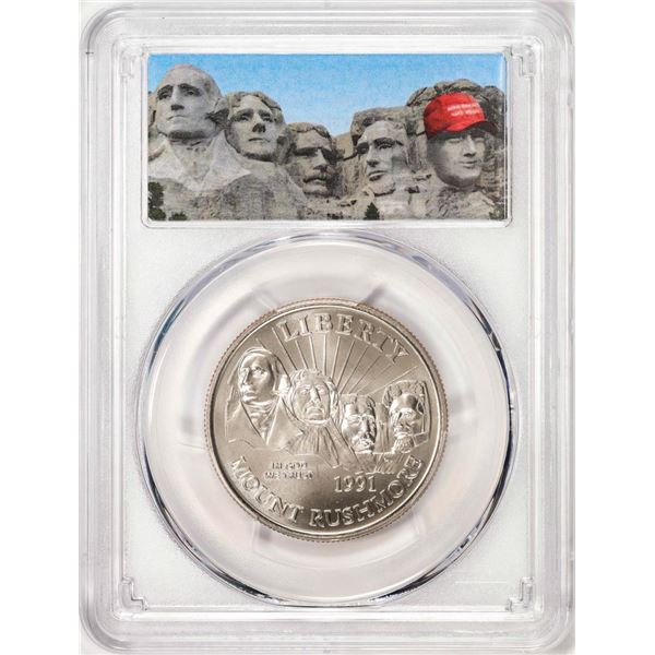 1991-D Mount Rushmore Half Dollar Coin PCGS MS69