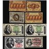 Image 1 : Lot of (8) Miscellaneous Fractional Currency Notes