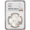 Image 1 : 1899 $1 Morgan Silver Dollar Coin NGC MS64