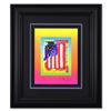 Image 1 : Peter Max "Flag with Heart on Blends III" Limited Edition Lithograph on Paper