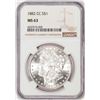 Image 1 : 1882-CC $1 Morgan Silver Dollar Coin NGC MS63