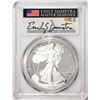 Image 1 : 2021-S Type 2 $1 Proof American Silver Eagle Coin PCGS Gem Proof Damstra Signature