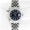 Image 3 : Rolex Ladies Midsize Stainless Steel Blue Index Datejust Wristwatch With Rolex Box