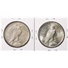 Image 2 : Lot of (2) 1934-1935 $1 Peace Silver Dollar Coins