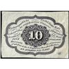 Image 2 : July 17, 1862 First Issue Ten Cents Fractional Currency Note