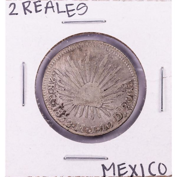 1832 Ga M.J Mexico 2 Reales Silver Coin