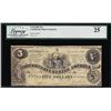 Image 1 : 1861 $5 Confederate States of America Note T-36 Legacy Very Fine 25
