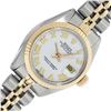 Image 1 : Rolex Ladies Two Tone White Roman Datejust Wristwatch