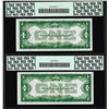 Image 2 : (2) Consecutive 1934 $1 Funnyback Silver Certificate Notes FR.1606 PCGS Gem New 65PPQ