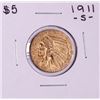 Image 1 : 1911-S $5 Indian Head Half Eagle Gold Coin