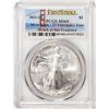 Image 1 : 2021-(S) Type 2 $1 American Silver Eagle Coin PCGS MS69 First Strike Emergency Issue