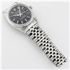 Image 8 : Rolex Mens Stainless Steel Black Index Datejust Wristwatch