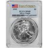 Image 1 : 1993 $1 American Silver Eagle Coin PCGS MS68 First Strikes