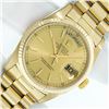 Image 3 : Rolex Mens 18K Yellow Gold Champagne Index President Wristwatch With Rolex Box