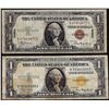 Image 1 : Lot of 1935A $1 Hawaii & North Africa WWII Emergency Issue Silver Certificate Notes