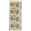 Image 1 : Uncut Sheet of (4) State of Louisiana Baby Bond Obsolete Notes