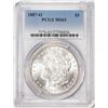 Image 1 : 1887-O $1 Morgan Silver Dollar Coin PCGS MS63