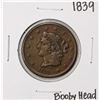 Image 1 : 1839 Booby Head Coronet Large Cent Coin