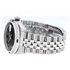 Image 8 : Rolex Mens Stainless Steel Black Roman Ruby and Diamond Datejust Wristwatch