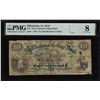 Image 1 : 1879 $10 First National College Bank Minnesota St. Paul Obsolete Scrip PMG Very Good 8