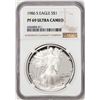 Image 1 : 1986-S Proof $1 American Silver Eagle Coin NGC PF69 Ultra Cameo