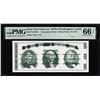 Image 1 : Circa 1970's Washington Center Giori Test Note PMG Gem Uncirculated 66EPQ