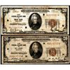 Image 1 : Lot of (2) 1929 $20 Federal Reserve Bank Notes