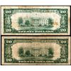 Image 2 : Lot of (2) 1929 $20 Federal Reserve Bank Notes