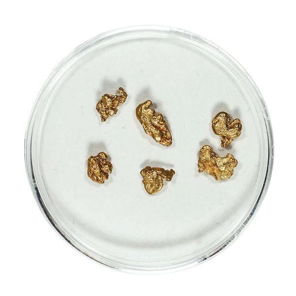 Gold Nuggets 1.71 Grams Total Weight