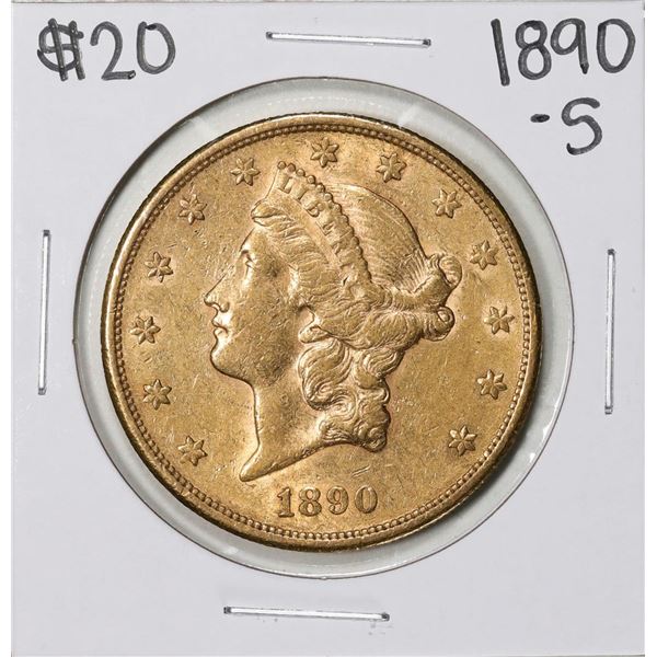 1890-S $20 Liberty Head Double Eagle Gold Coin