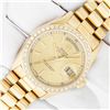 Image 2 : Rolex Mens 18K Yellow Gold Champagne Index Diamond Day Date President Wristwatch