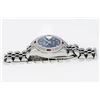 Image 8 : Rolex Ladies Stainless Steel Blue Roman Ruby and Diamond Datejust Wristwatch