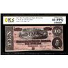 Image 1 : 1864 $10 Confederate States of America Note T-68 PCGS Uncirculated 61PPQ
