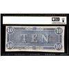 Image 2 : 1864 $10 Confederate States of America Note T-68 PCGS Uncirculated 61PPQ