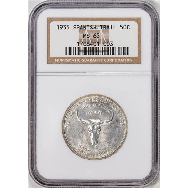 1935 Spanish Trail Commemorative Half Dollar Coin NGC MS65