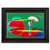 Image 1 : Peter Max "Sage with Umbrella" Original Mixed Media on Paper