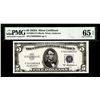 Image 1 : 1953A $5 Silver Certificate Note Fr.1656 PMG Gem Uncirculated 65EPQ