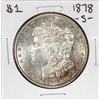 Image 1 : 1878-S $1 Morgan Silver Dollar Coin