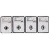 Image 1 : Lot of (4) 2022 Great Britain 10 Pounds Britannia 1/10oz Platinum Coins NGC MS69