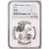 Image 1 : 1985Mo Mexico 1 Onza Libertad Silver Coin NGC MS66