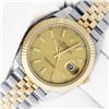 Image 1 : Rolex Mens Two Tone Champagne Index Datejust Wristwatch