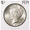 Image 1 : 1934 $1 Peace Silver Dollar Coin