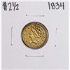 Image 1 : 1834 $2 1/2 Classic Head Quarter Eagle Gold Coin