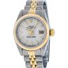 Image 2 : Rolex Ladies Two Tone Silver Index Tapestry Datejust Wristwatch