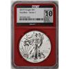 Image 1 : 2019-S $1 American Silver Eagle Coin NGCX Enhanced Reverse Proof 10 VaultBox Series 1