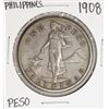 Image 1 : 1907 Philippines One Peso Silver Coin