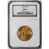 Image 1 : 1895 $10 Liberty Head Eagle Gold Coin NGC MS61