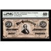 1864 $50 Confederate States Havana Counterfeit Note CT-66 PMG Extremely Fine 40EPQ