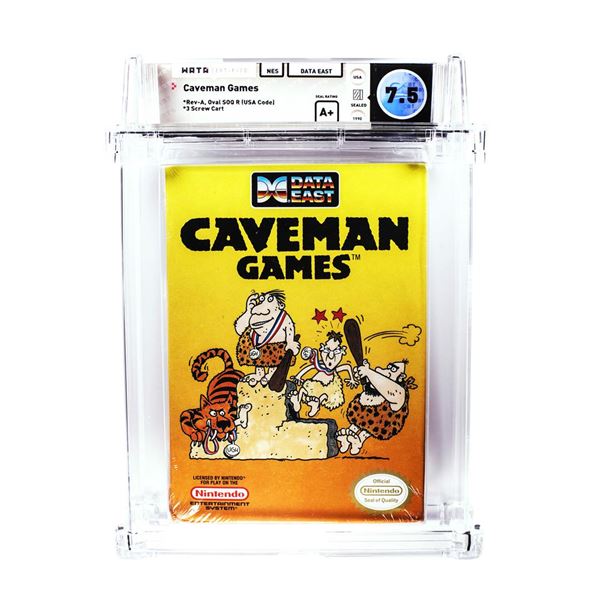 Caveman Games NES Nintendo Sealed Video Game WATA 7.5/A+