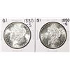 Lot of (2) 1880-S $1 Morgan Silver Dollar Coins